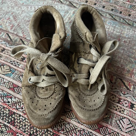 Isabel Marant Bobby Suede Wedge Sneakers - Picture 5 of 5